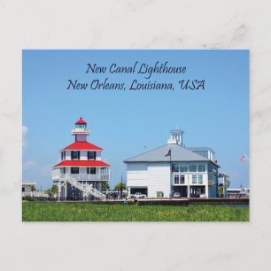 New Canal Lighthouse Louisiana Postcard