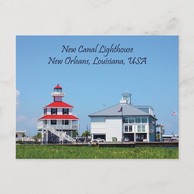 New Canal Lighthouse Louisiana Postcard (Front)