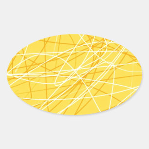 New canary yellow pattern trend 2014 accessories oval sticker