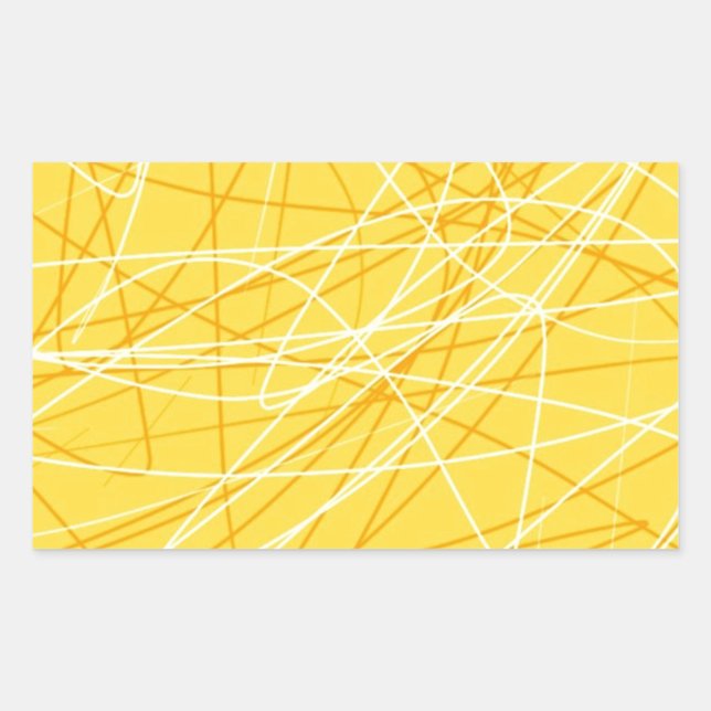 New canary yellow pattern trend 2014 accessories rectangular sticker (Front)