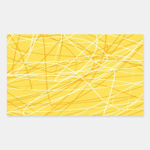 New canary yellow pattern trend 2014 accessories rectangular sticker