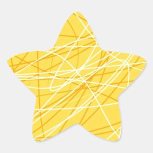 New canary yellow pattern trend 2014 accessories star sticker