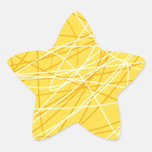 New canary yellow pattern trend 2014 accessories star sticker (Front)