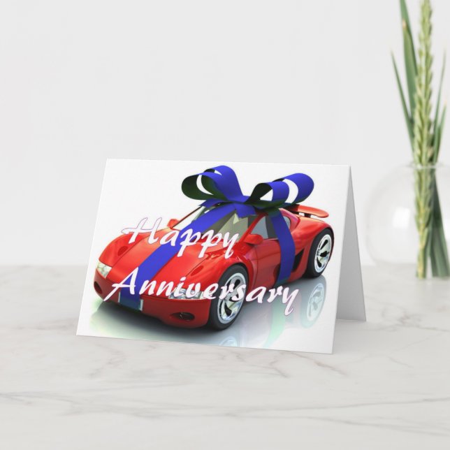 New car anniversary card (Front)