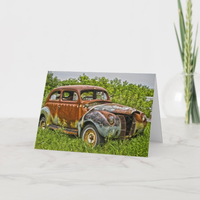 New car for your birthday! card (Front)