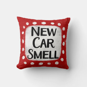New Car Smell Throw Pillow