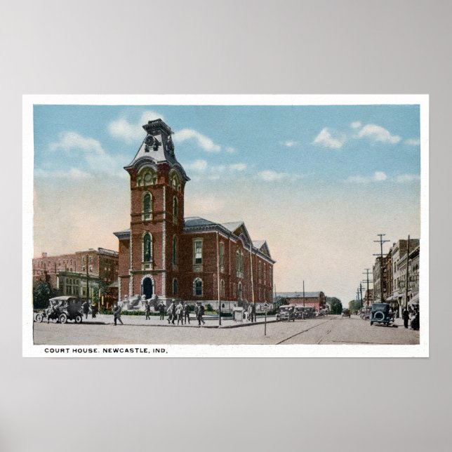 New Castle, Indiana Court House Poster (Front)