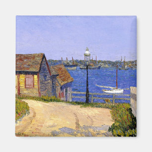 New Castle, New Hampshire, 1909 painting Magnet