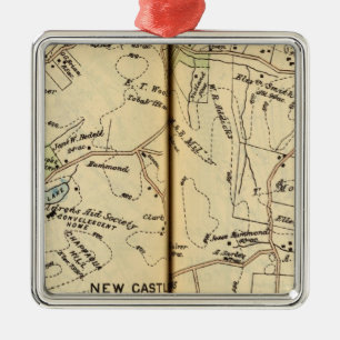 New Castle, New York 2 Metal Tree Decoration