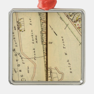 New Castle, New York 2 Metal Tree Decoration