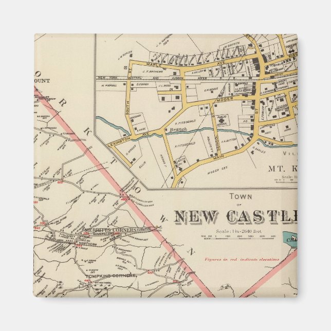New Castle town Magnet (Front)
