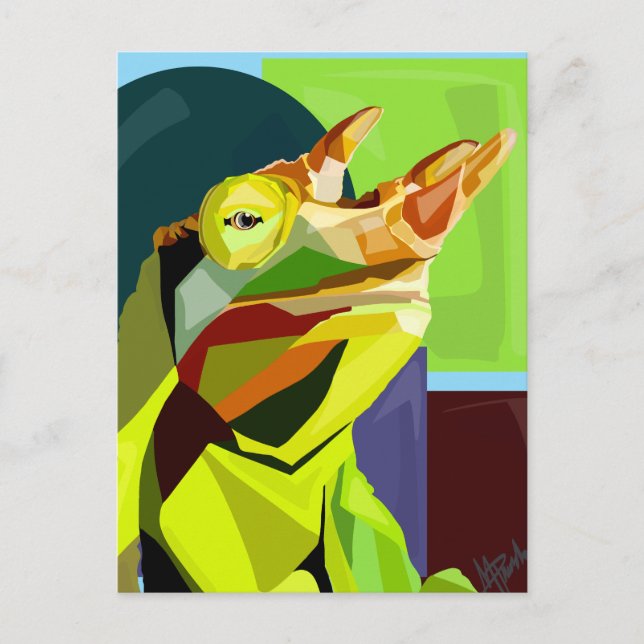 New Cham On The Block—Jackson’s Chameleon  Postcard (Front)