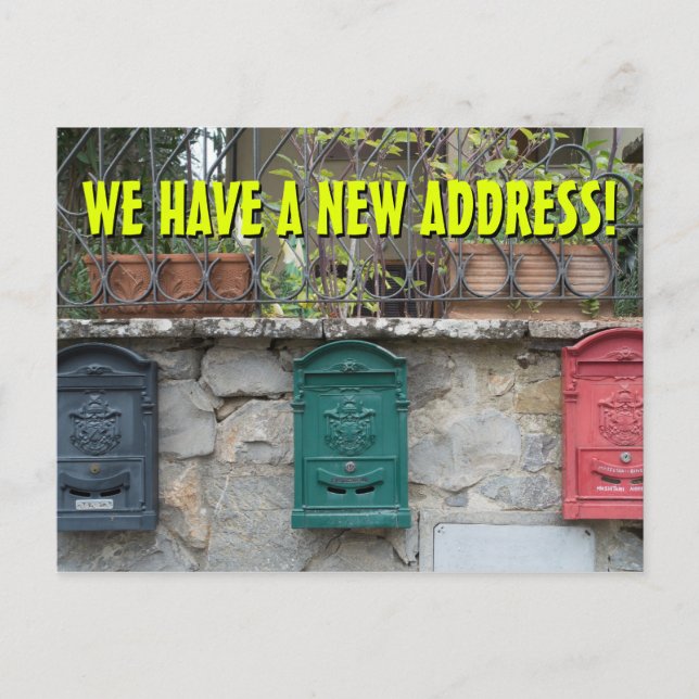 New Change Of Address Postcard (Front)