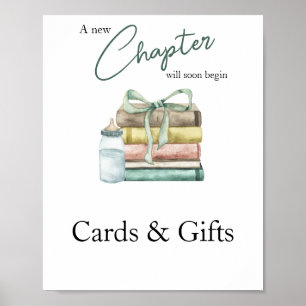 New Chapter Baby Shower Cards and gifts  Poster