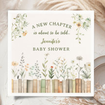 New Chapter Baby Shower Gender Neutral Wildflower