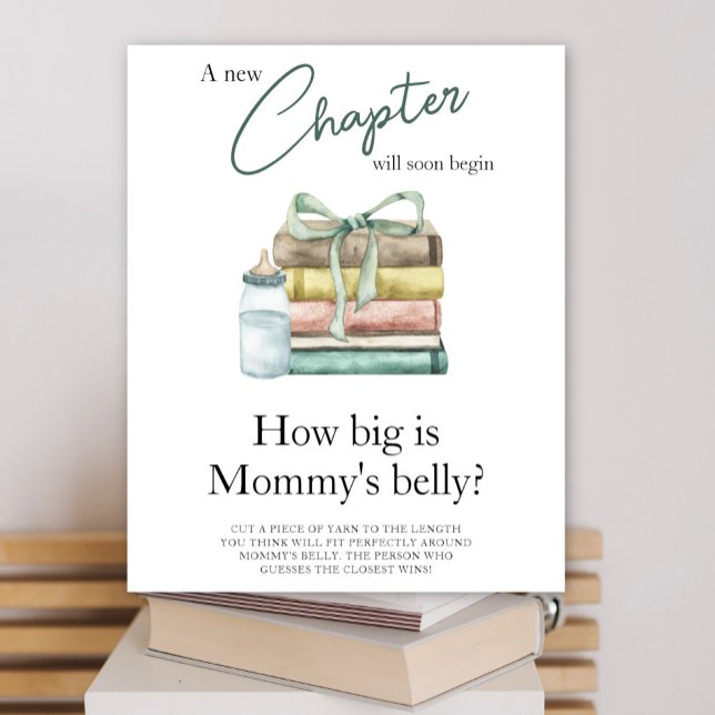 New Chapter baby shower - How big is mummy's belly Poster (Creator Uploaded)
