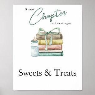 New Chapter Baby shower Sweets and treats Poster