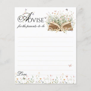 New Chapter Begin Baby Shower Advice Game