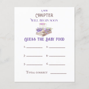New Chapter Begin Book Guess Baby Shower Game