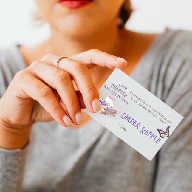 New Chapter Begin Brunch Diaper Raffle Baby Shower Enclosure Card (Creator Uploaded)