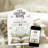 New Chapter Begins Baby Shower Vintage Wildflower