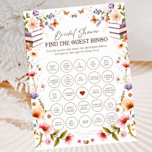 New Chapter Begins Bridal Shower Bingo Game