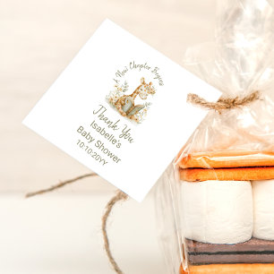New Chapter Begins Giraffe Storybook Baby Shower  Favour Tags