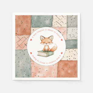 New Chapter Begins Storybook Baby Shower Napkin