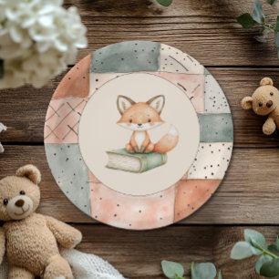New Chapter Begins Storybook Baby Shower Paper Plate