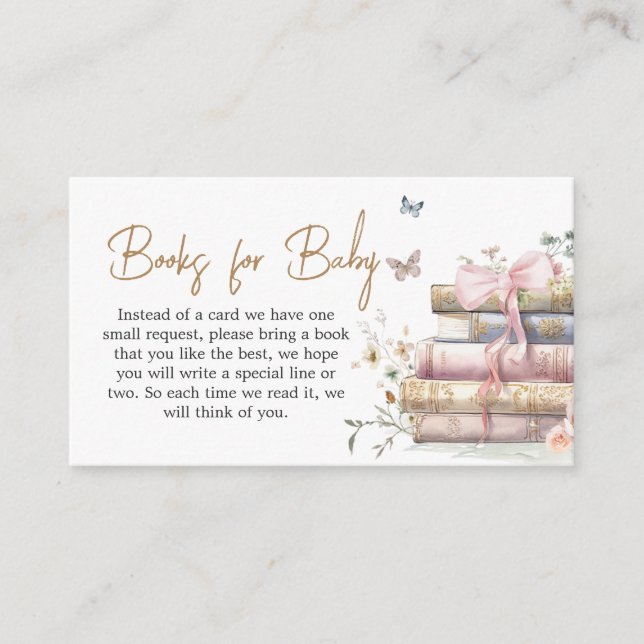 New Chapter Begins Storybook Books for Baby Enclosure Card (Front)