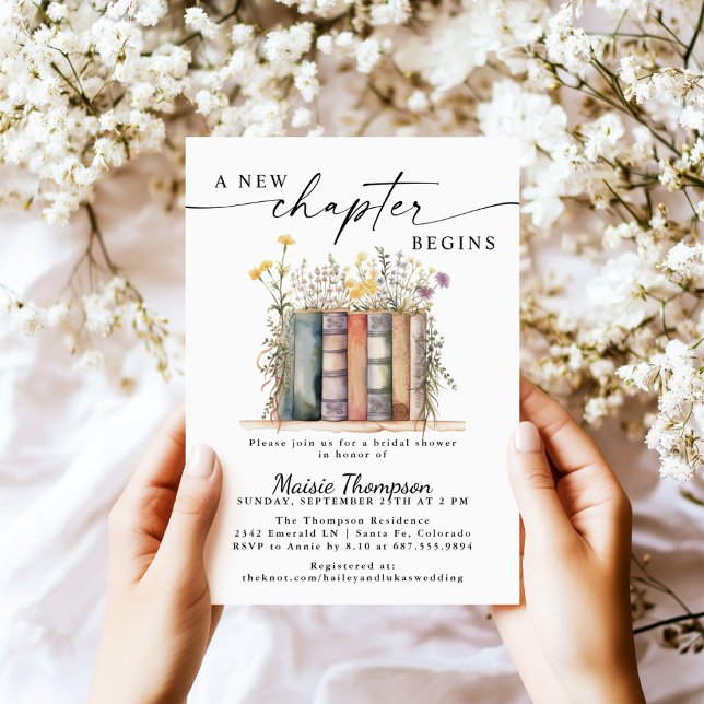 New Chapter Begins, Storybook Bridal Shower Invitation (Creator Uploaded)