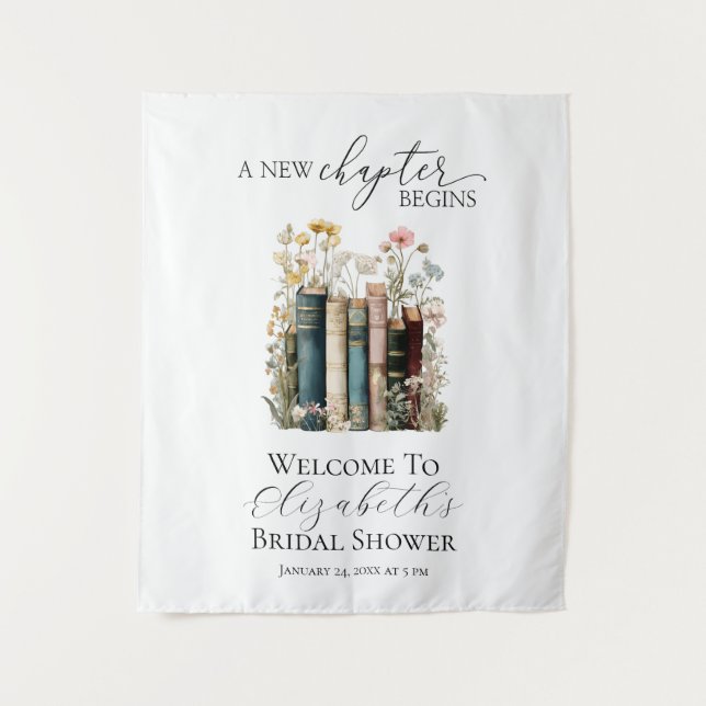 New Chapter Begins Welcome Banner Tapestry (Front)