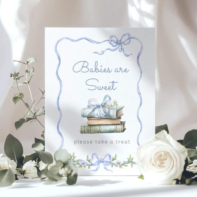 New Chapter Blue bow Babies are sweet Poster (Creator Uploaded)