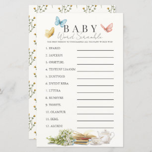 New Chapter Book Tea Baby Word Scramble Game
