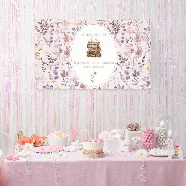 New chapter bridal shower wildflower welcome sign (Party)