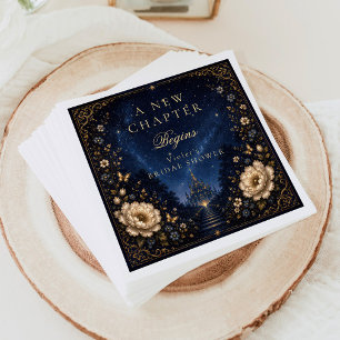 New Chapter Fantasy Book Story Bridal Shower Napkin