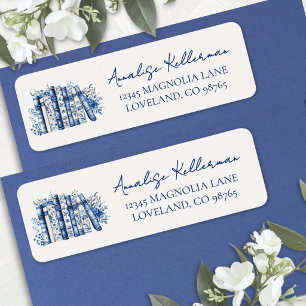 New Chapter Floral Blue Book Return Address