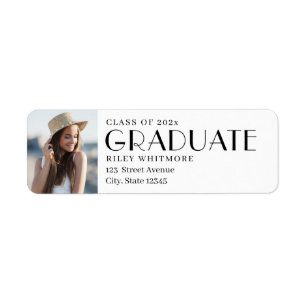 New Chapter Graduation Return Address Label