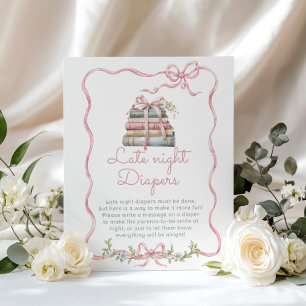 New Chapter Pink bow Late Night Diapers game Poster