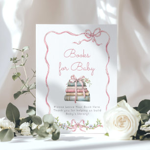 New Chapter Pink bow vintage Books for baby Poster