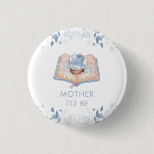 New Chapter Snowball Mother To Be Baby Shower  3 Cm Round Badge