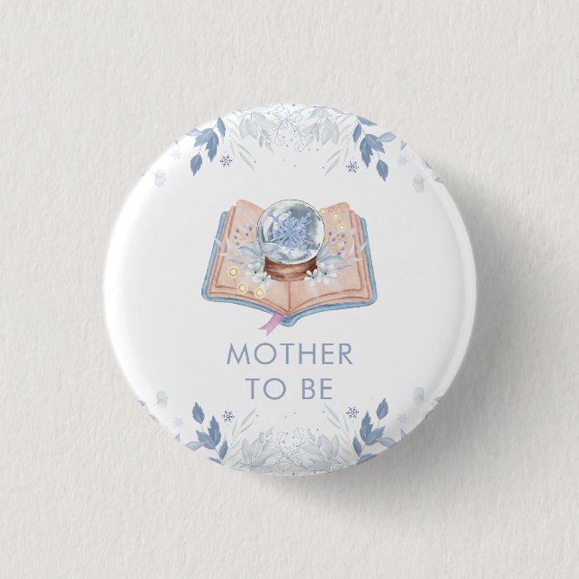 New Chapter Snowball Mother To Be Baby Shower  3 Cm Round Badge (Front)