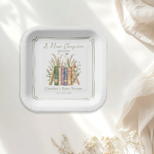 New Chapter Story book Baby Shower Paper Plates