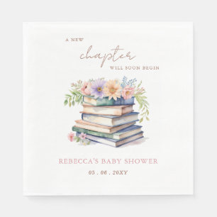 New Chapter Story book Gender Neutral Baby Shower Napkin