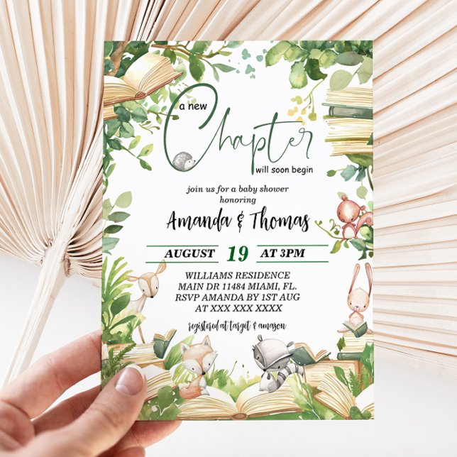 New Chapter Storybook Baby Shower Invitation (Creator Uploaded)
