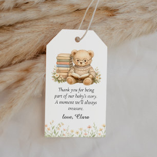 New Chapter Storybook Baby Shower Thank You Favour Gift Tags