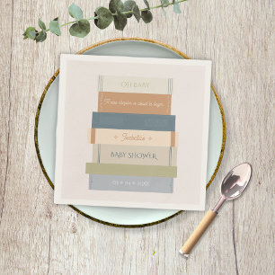 New Chapter Storybook Book Oh Baby Shower Napkin