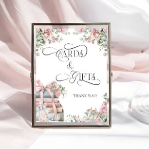 New Chapter Storybook Bow Floral Cards and Gifts Poster