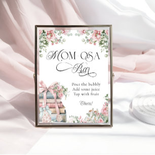 New Chapter Storybook Pink Floral Mum-osa Bar Poster