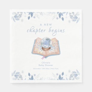 New Chapter Winter Floral Snowball Baby Shower  Napkin
